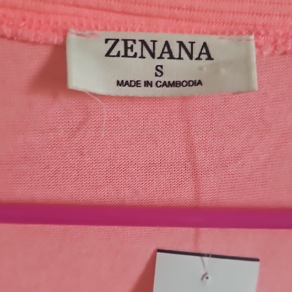 Zenana Outfitters Coral Pink Open-Front Lightweight Cardigan - Picture 3 of 6